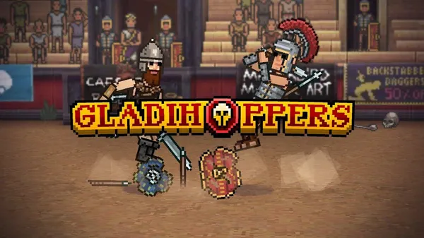 game 2d mobile - Gladihoppers - Gladiator Battle Simulator!