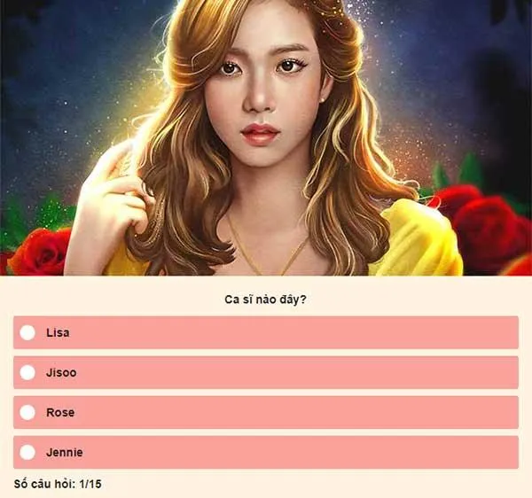 game trắc nghiệm - Đoán tên thần tượng Kpop